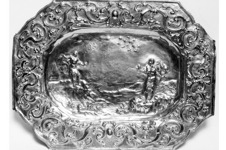 piatto da parata, coppia - ambito Italia meridionale (inizio sec. XX)