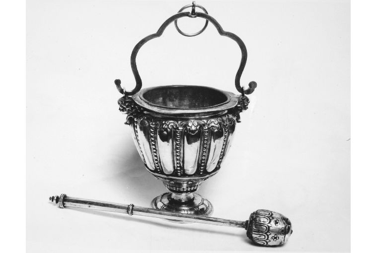 secchiello per l'acqua benedetta - manifattura napoletana (seconda metà sec. XIX)