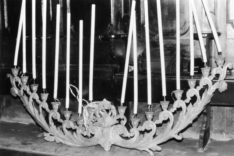 candelabro - manifattura napoletana (seconda metà sec. XVIII)