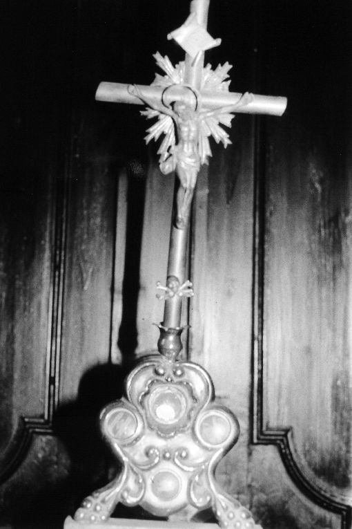 reliquiario - a croce - manifattura napoletana (sec. XIX)