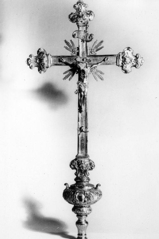 Cristo crocifisso (croce processionale) - manifattura napoletana (metà sec. XVIII)