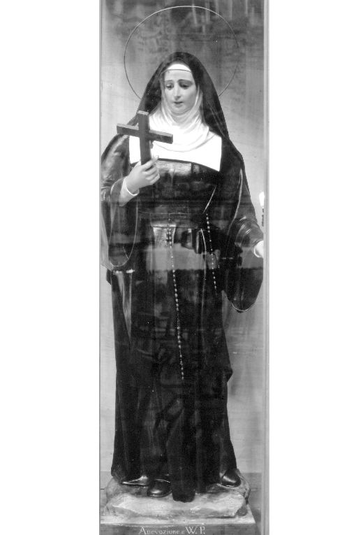 Santa Rita da Cascia (statua) di Pantaleo Francesco (sec. XX)