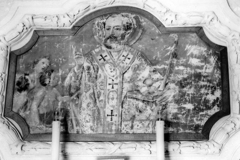 San Nicola di Bari (dipinto) di Lama Giovan Bernardo (attribuito) (sec. XVIII)