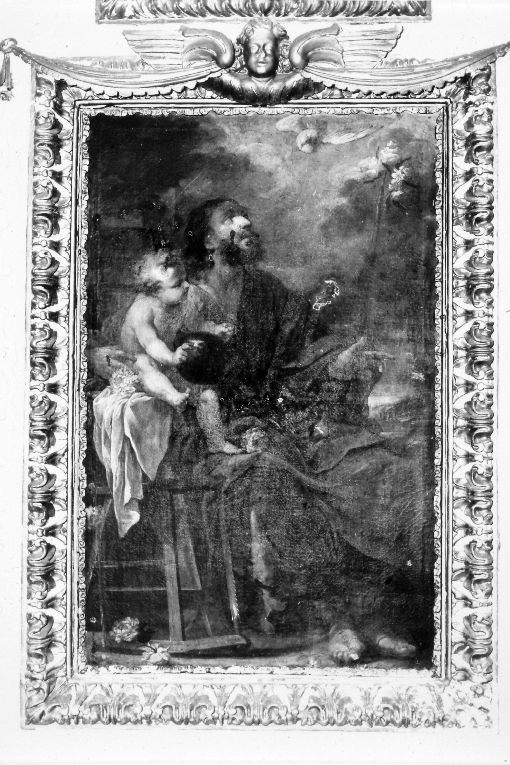 San Giuseppe e Gesù Bambino (dipinto) - ambito salentino (seconda metà sec. XVII)