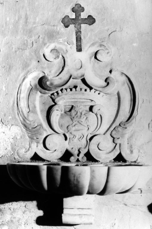 acquasantiera, coppia - ambito salentino (sec. XVIII)