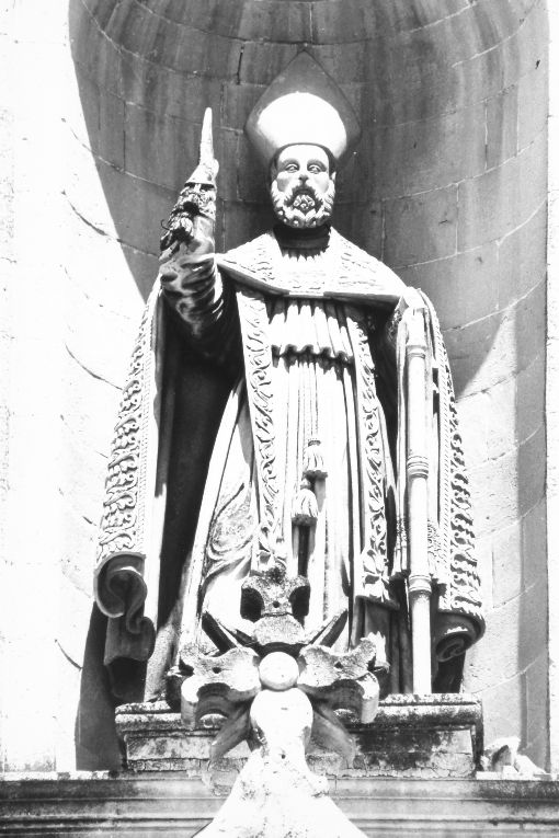 San Benedetto (statua) - ambito salentino (sec. XIX)