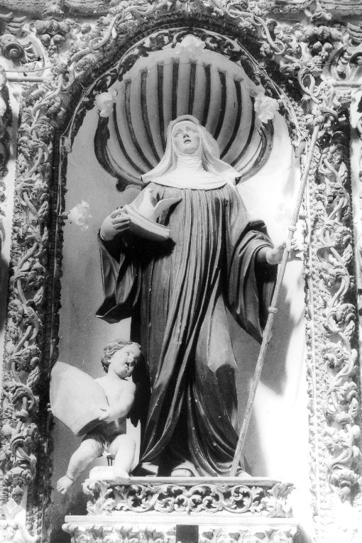 Santa Scolastica (statua) di Fumo Nicola (attribuito) (fine/inizio secc. XVII/ XVIII)