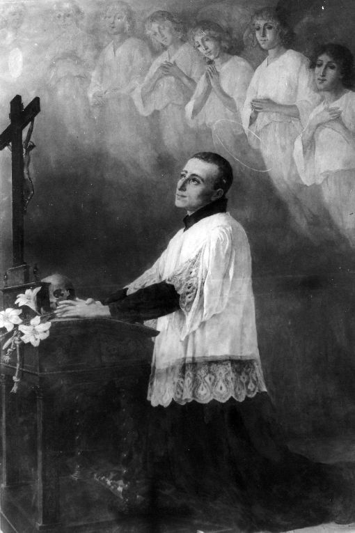 San Luigi Gonzaga (dipinto) di Scorrano Luigi (sec. XX)