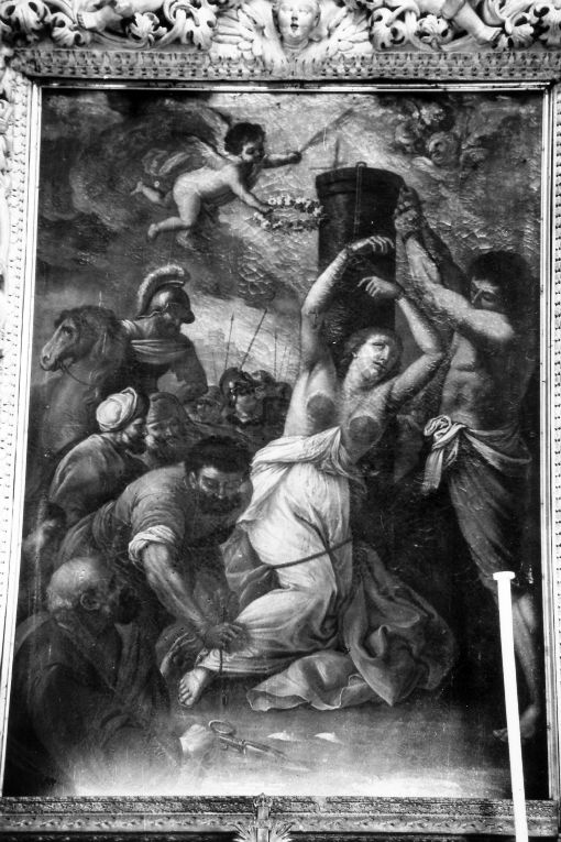 martirio di Sant'Agata (dipinto) di Grassi Pasquale (sec. XIX)