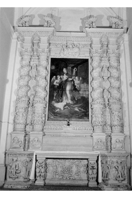 altare - ambito salentino (seconda metà sec. XVII)