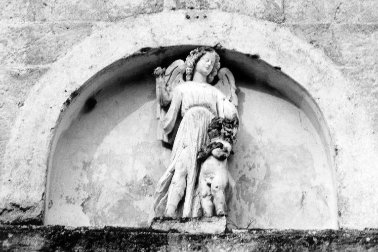 Angelo e puttino (statua, opera isolata) - manifattura leccese (sec. XVIII)