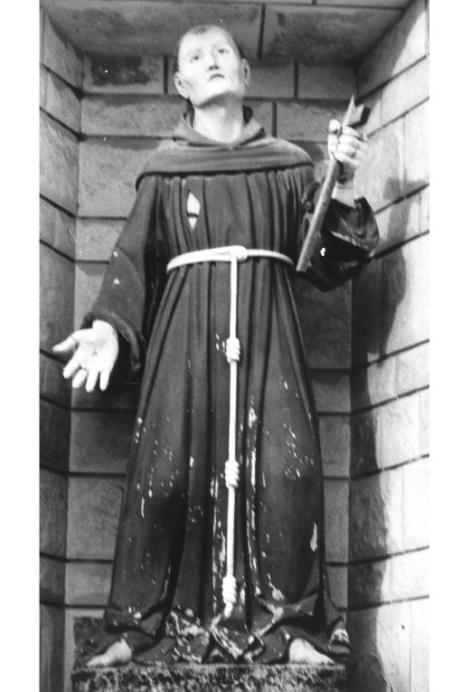 Sant'Antonio da Padova (statua, opera isolata) - manifattura leccese (sec. XVII)