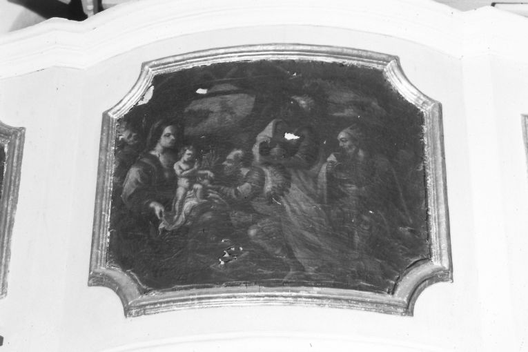 riposo nella fuga in Egitto (dipinto) - ambito salentino (sec. XVIII)