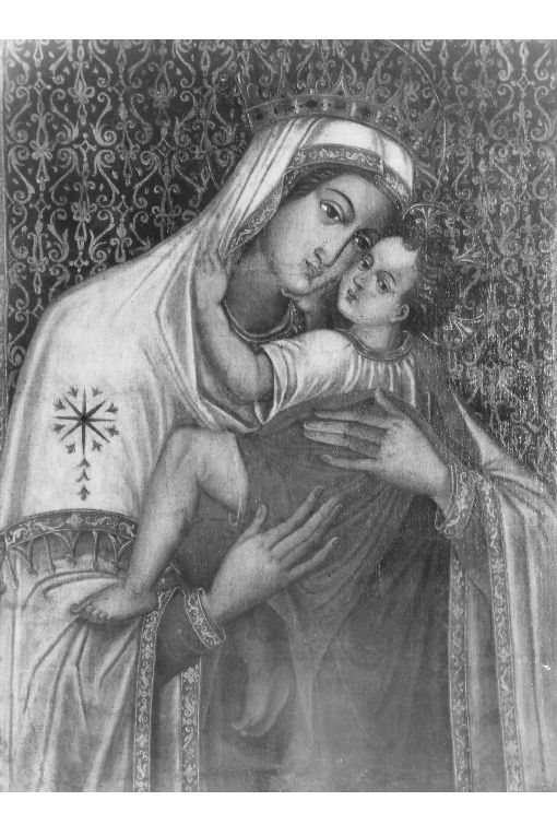 Madonna di Costantinopoli o del Canneto, Madonna con Bambino (dipinto, opera isolata) - ambito salentino (sec. XVII)