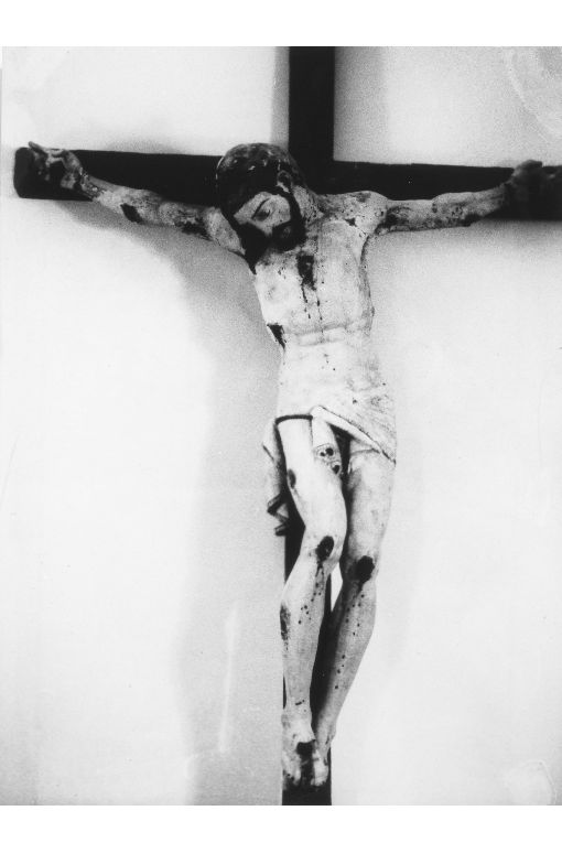 Cristo crocifisso (crocifisso, opera isolata) - ambito salentino (sec. XVIII)