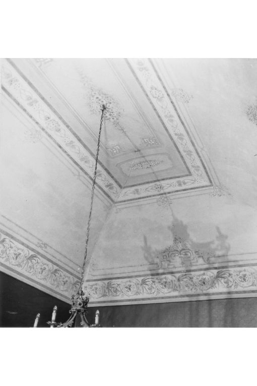 motivi decorativi geometrici e floreali (soffitto dipinto, opera isolata) - ambito salentino (seconda metà sec. XIX)