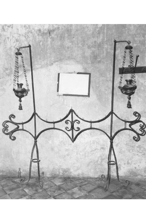 lampada pensile, coppia - ambito Italia meridionale (sec. XVI)