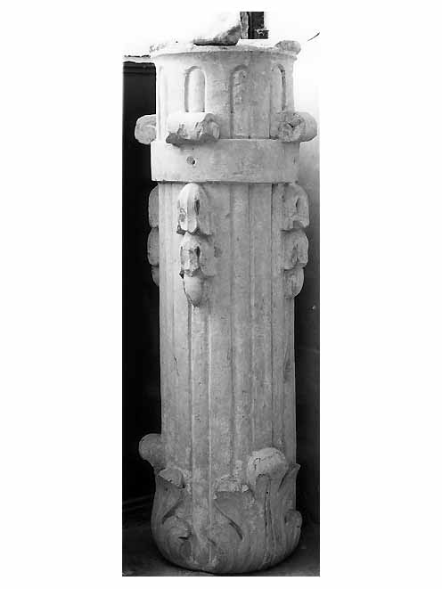 colonna, frammento - ambito salentino (sec. XVIII)