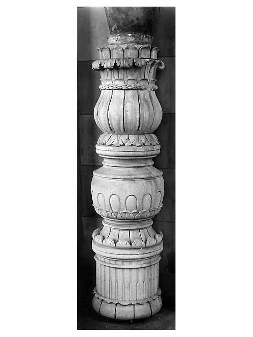 semicolonna, coppia - ambito salentino (seconda metà sec. XIX)