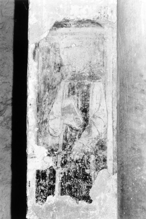 San Leonardo di Noblac (dipinto, frammento) - ambito salentino (secc. XIV/ XV)