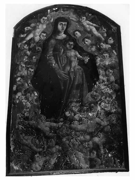 Madonna degli Angeli, Bambino, angeli (dipinto) - ambito pugliese (sec. XVI)