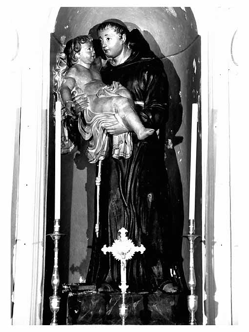 Sant'Antonio da Padova con il bambino (gruppo scultoreo) - ambito pugliese (ultimo quarto sec. XIX)