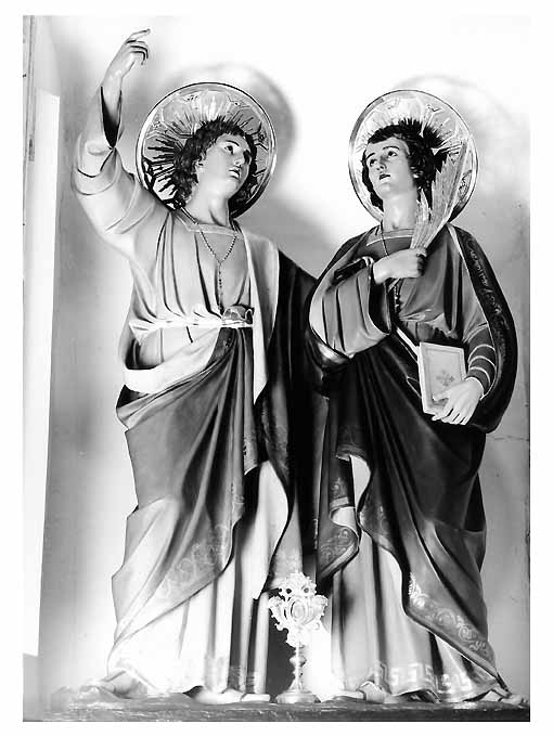 Santi Cosma e Damiano (statua, opera isolata) - bottega Italia meridionale (seconda metà sec. XIX)