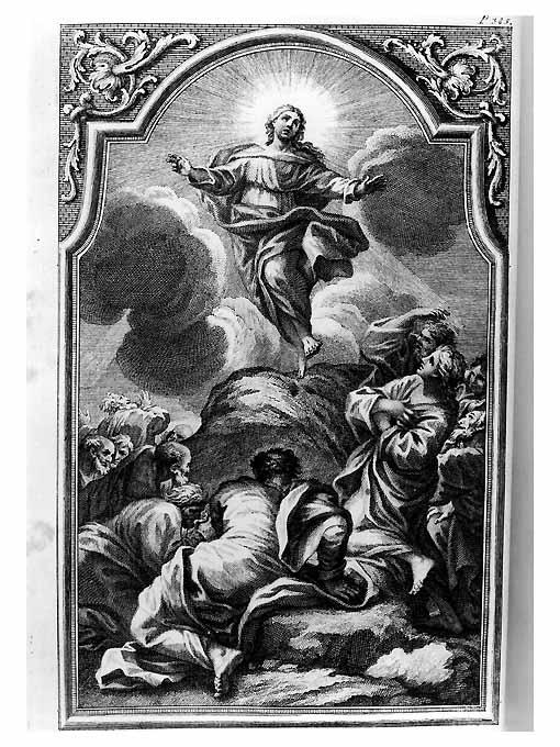 ascensione di Cristo (stampa) di Lamarra Francesco (sec. XVIII)