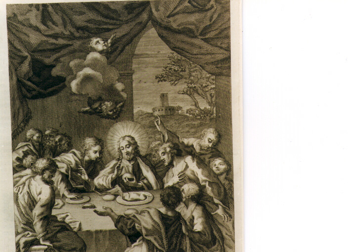 Ultima Cena (stampa) - ambito romano (sec. XVIII)