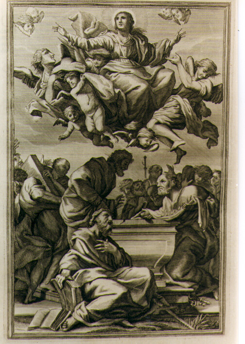 Assunzione della Madonna (stampa) - ambito romano (sec. XVIII)