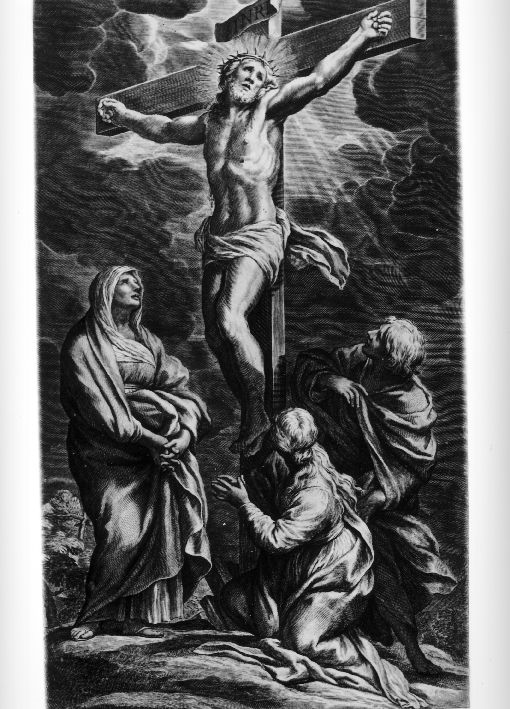 crocifissione (stampa) - ambito Italia settentrionale (seconda metà sec. XIX)