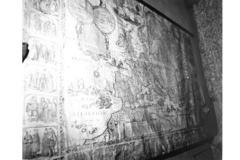 Carta geografica dell'Europa/ Carte topografiche di alcunecapitali/ Figure con i costumi nazionali europei (stampa) - ambito bolognese (primo quarto sec. XVIII)