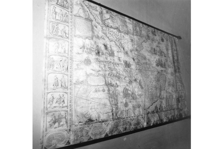 Carta geografica dell'America e dei Poli Artici (stampa) - ambito bolognese (primo quarto sec. XVIII)