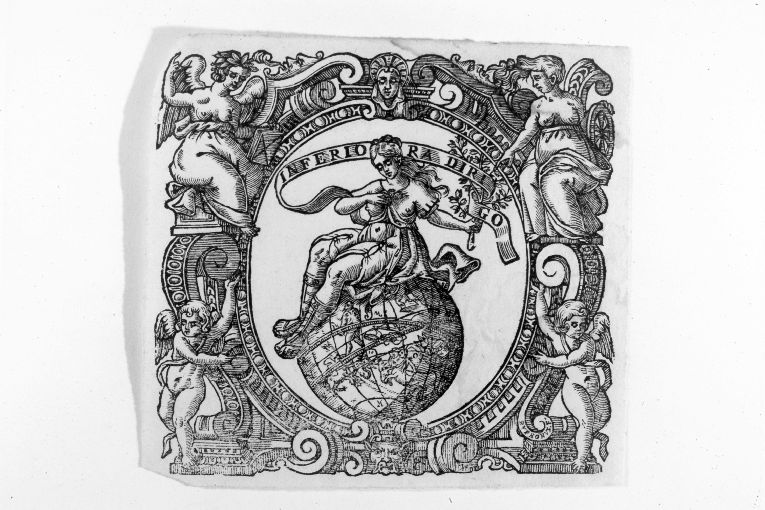 L'Astronomia sul globo con i segni zodiacali (stampa) di Ruphon Jacopo (seconda metà sec. XVII)