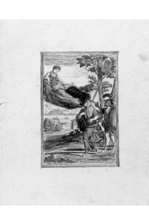 Soldato, Dea Madre (stampa colorata a mano) di Barriere Dominique (sec. XVII)