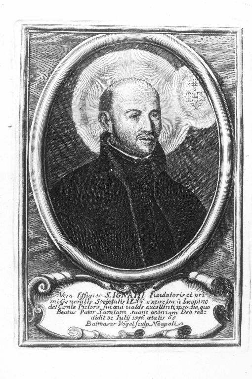 sant'Ignazio di Loyola (stampa) di Vogel Balthasar (prima metà sec. XVII)