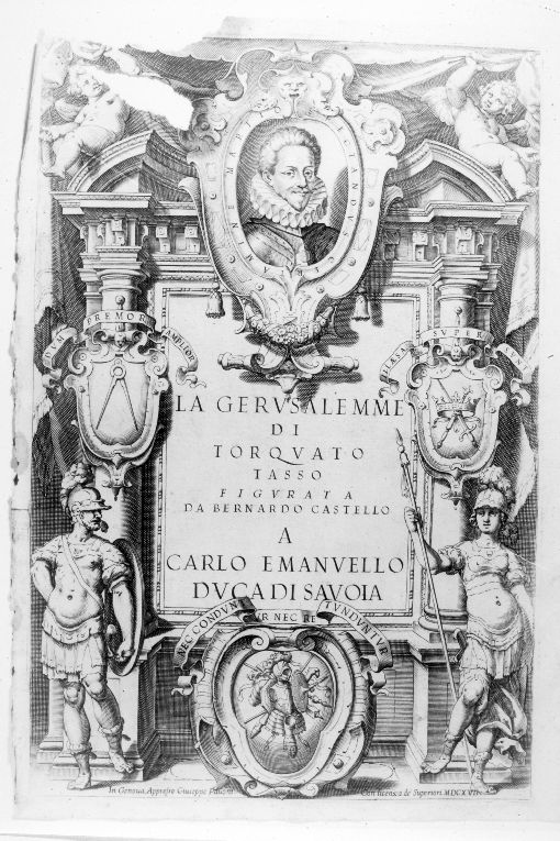 Ritratto di Torquato Tasso (stampa) - ambito italiano (sec. XVII)