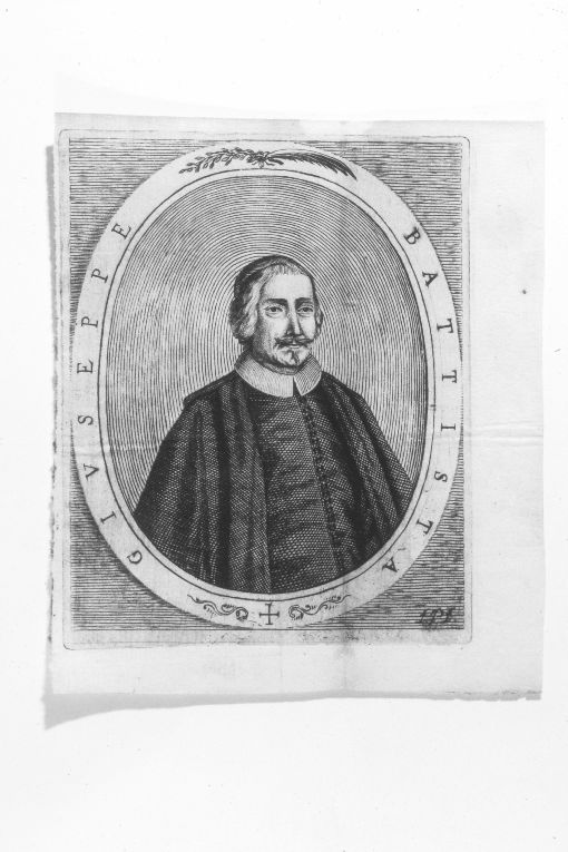 Ritratto di Giuseppe Battista (stampa smarginata) di F. P (prima metà sec. XVIII)