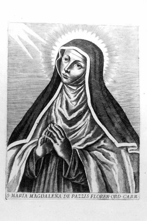 Santa Maria Maddalena de Pazzi (stampa) - ambito italiano (sec. XVII)