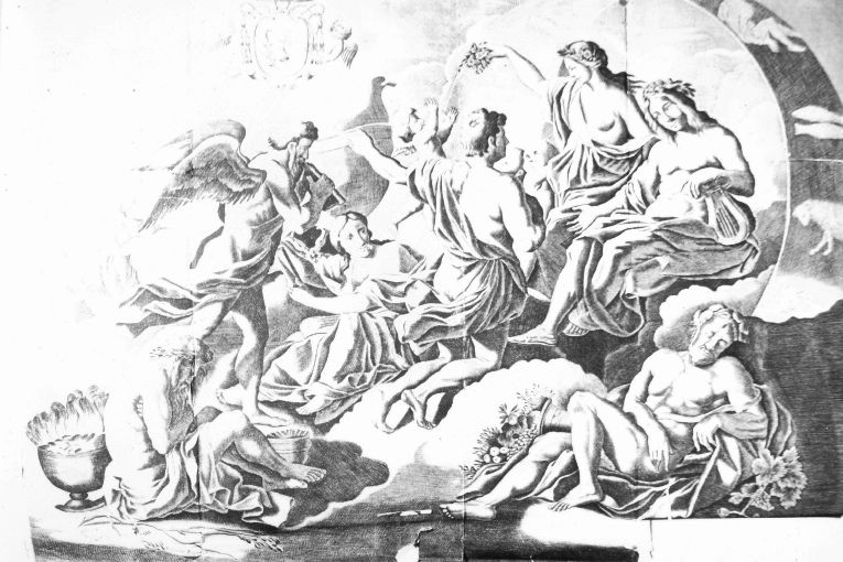 Trionfo di Apollo (stampa) di Curti Bernardino (sec. XVII)