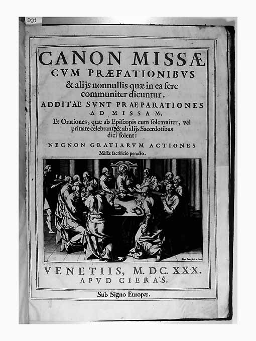 Ultima cena (stampa) di Faber Johann (sec. XVII)