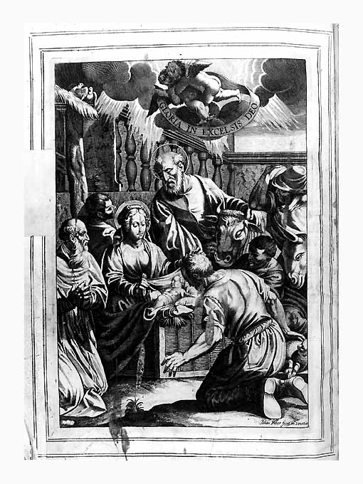 Adorazione dei pastori (stampa) di Faber Johann (sec. XVII)
