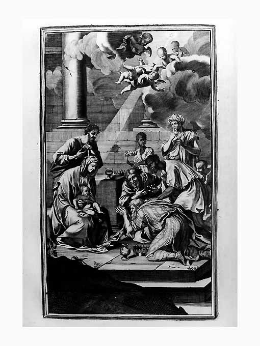 Adorazione dei pastori (stampa) - ambito romano (sec. XVIII)