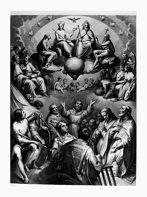 Paradiso (stampa) - ambito romano (sec. XIX)