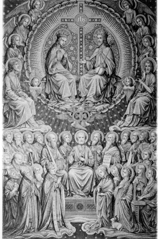 gloria della SS. Trintità (stampa) di Pickel A (sec. XX)