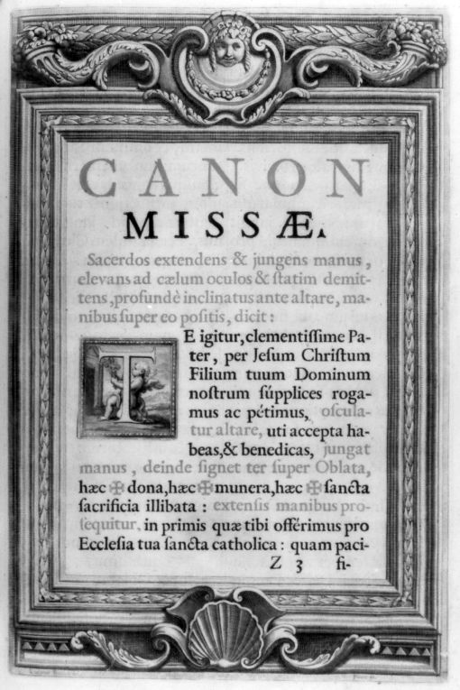 Cornice con cornucopie, testa di putto e conchiglia (stampa) di Baldi Lazzaro, Picart Etienne (sec. XVIII)