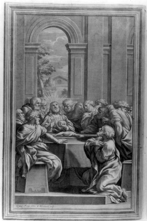 Ultima Cena (stampa) di Ferri Ciro, Bloemaert Cornelis il Giovane (sec. XVIII)