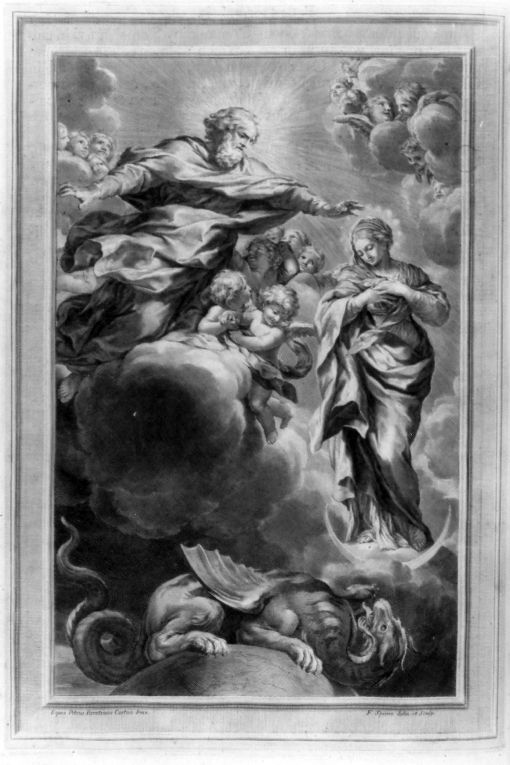 Madonna Immacolata (stampa) di Spierre Francoise (sec. XVIII)