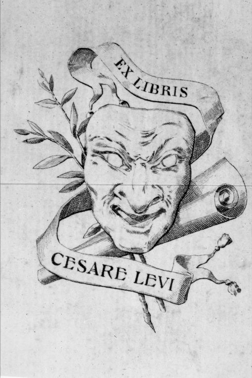 maschera comica con cartiglio (stampa) - ambito italiano (seconda metà sec. XIX)