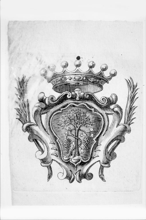 Arme gentilizia Avenati di Lingotto (stampa) - ambito piemontese (sec. XVIII)